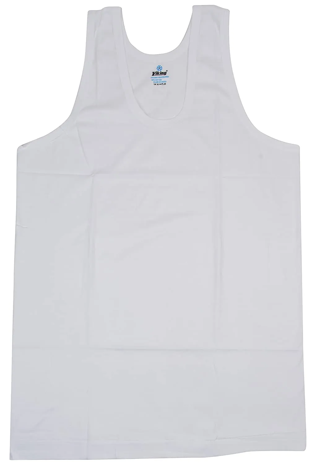 Viking Sleeveless Men's Round Neck White Vests (Pack of 5)