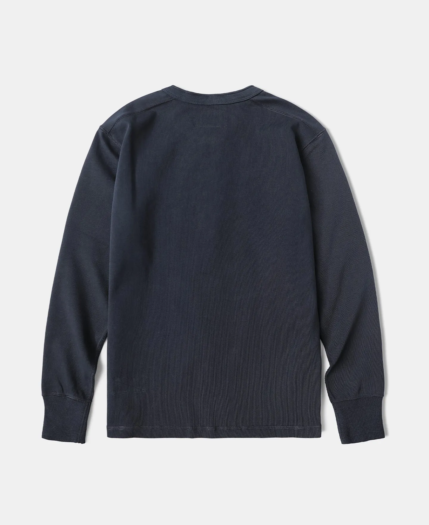 Vintage Long Sleeve Henley Shirt - Navy