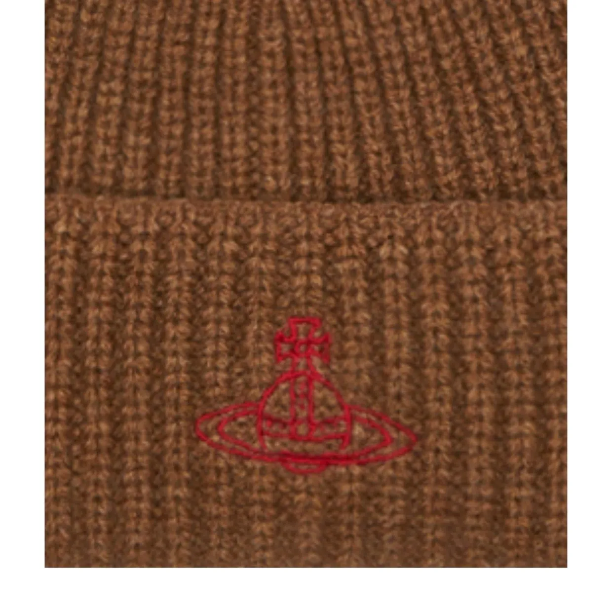 Vivienne Westwood Beige Knit Sporty Beanie