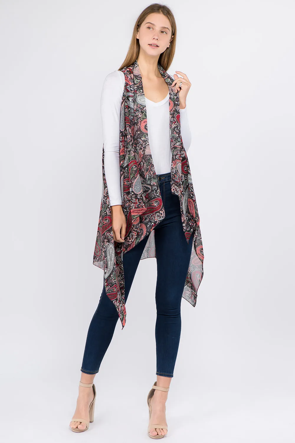 VP-8742 traditional paisley design vest