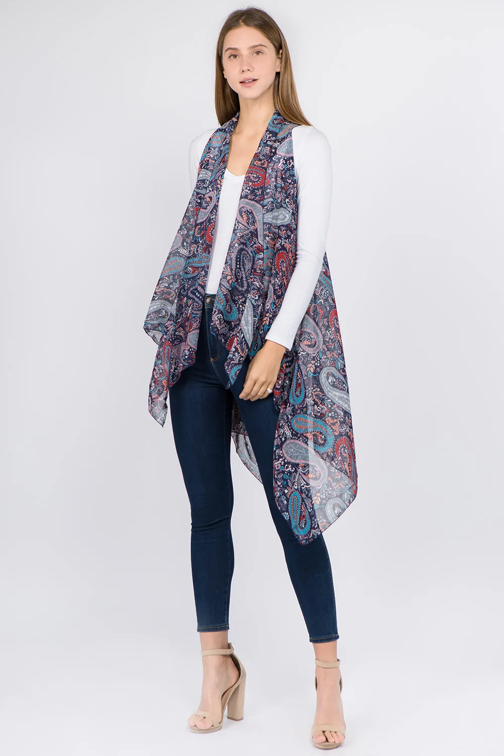 VP-8742 traditional paisley design vest