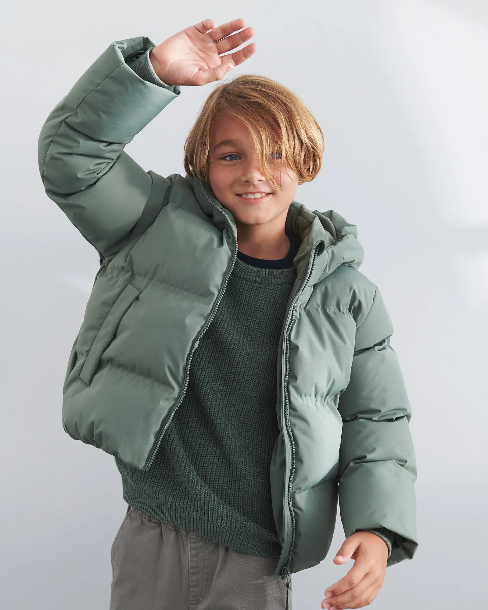 Winter Puffer Jacket - Tween - Green