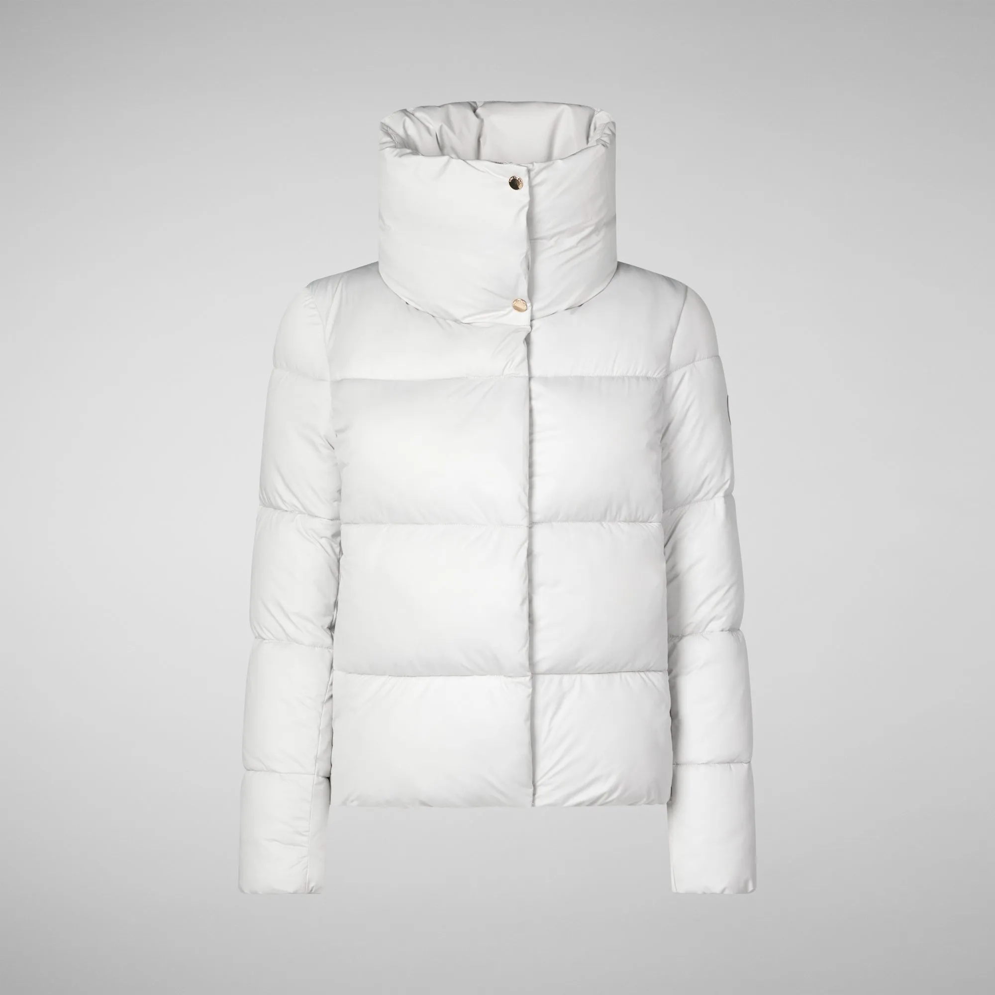 Women's animal free Puffer jacket Felicity in FOG GREY